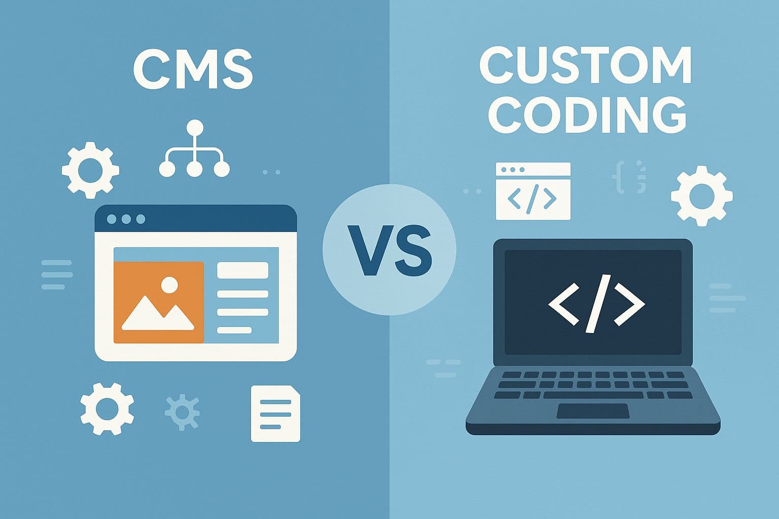 CMS vs Custom Coding : What's the Best Fit for Your Website?